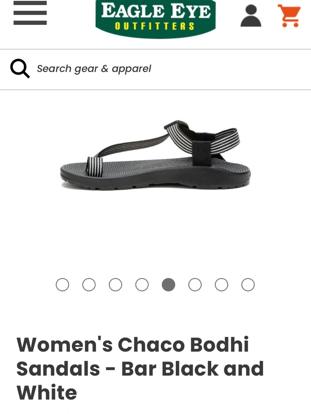 Chaco Women's Bodhi Sandals - Black with White Stripes - Picture 3 of 9